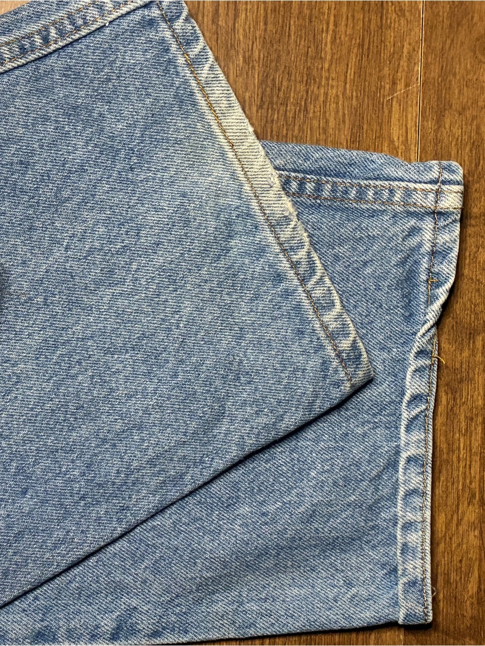 Levi’s 540 Jeans Mens 42x35 Blue Denim Brown Tab Made USA Vintage (1) - Picture 14 of 15